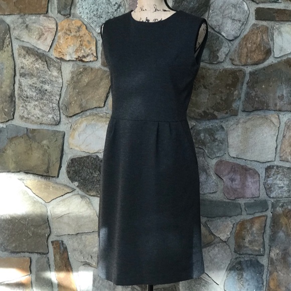 charcoal grey sheath dress